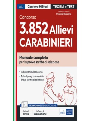 cover image of Concorso 3852 Allievi Carabinieri